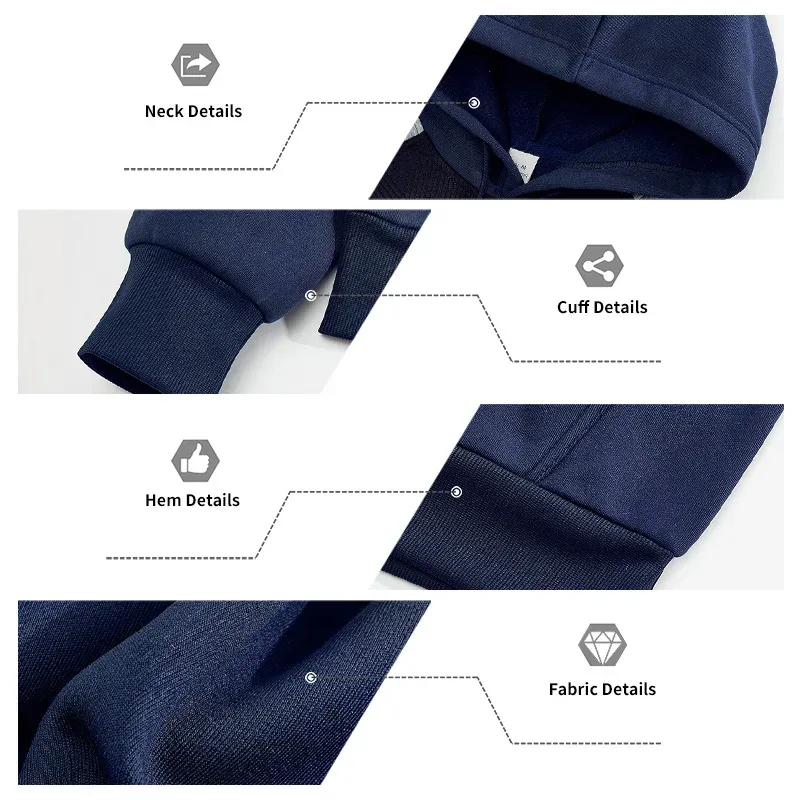 Autumn Winter Men Color Block Raglan Hoodie Textured Chest Panel Drawstring Kangaroo Pocket Loose Casual Streetwear Sweatshirt — image 7