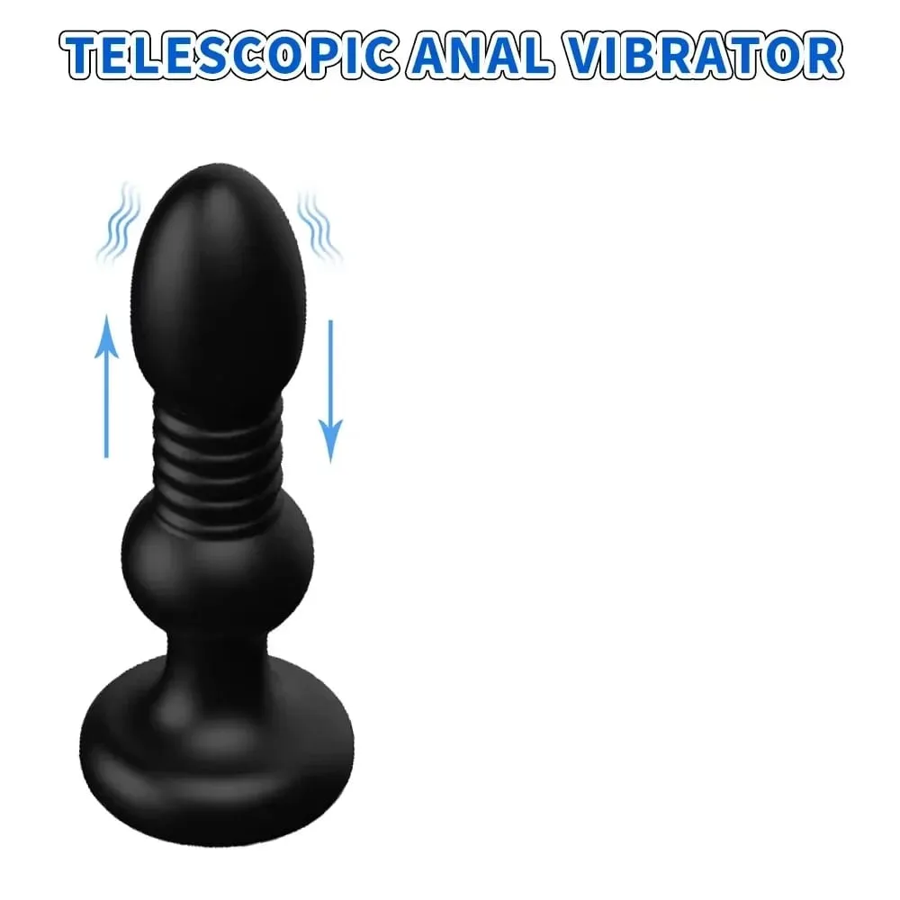 Telescopic Vibrating Butt Plug Anal Vibrator Wireless Remote Sex Toys for Women Ass Anal Dildo Prostate Massager Men and Female — image 5