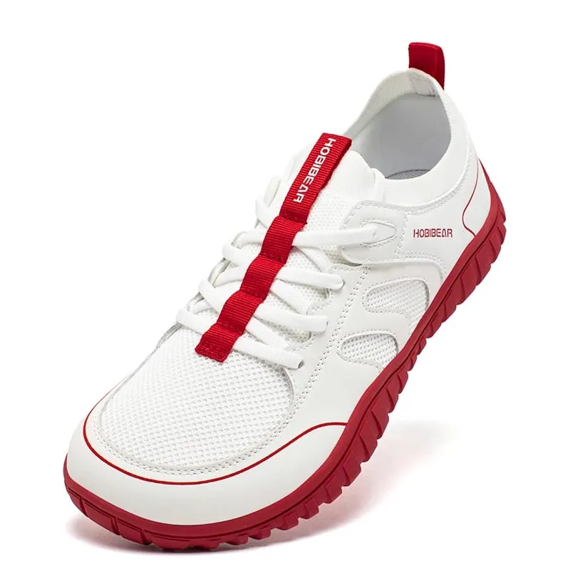 Laufsneaker mit breiter Spitze, Unisex, minimalistisches Mesh, atmungsaktive Schuhe, Kunstleder, Schnürsenkel, Wandersneaker — image 9