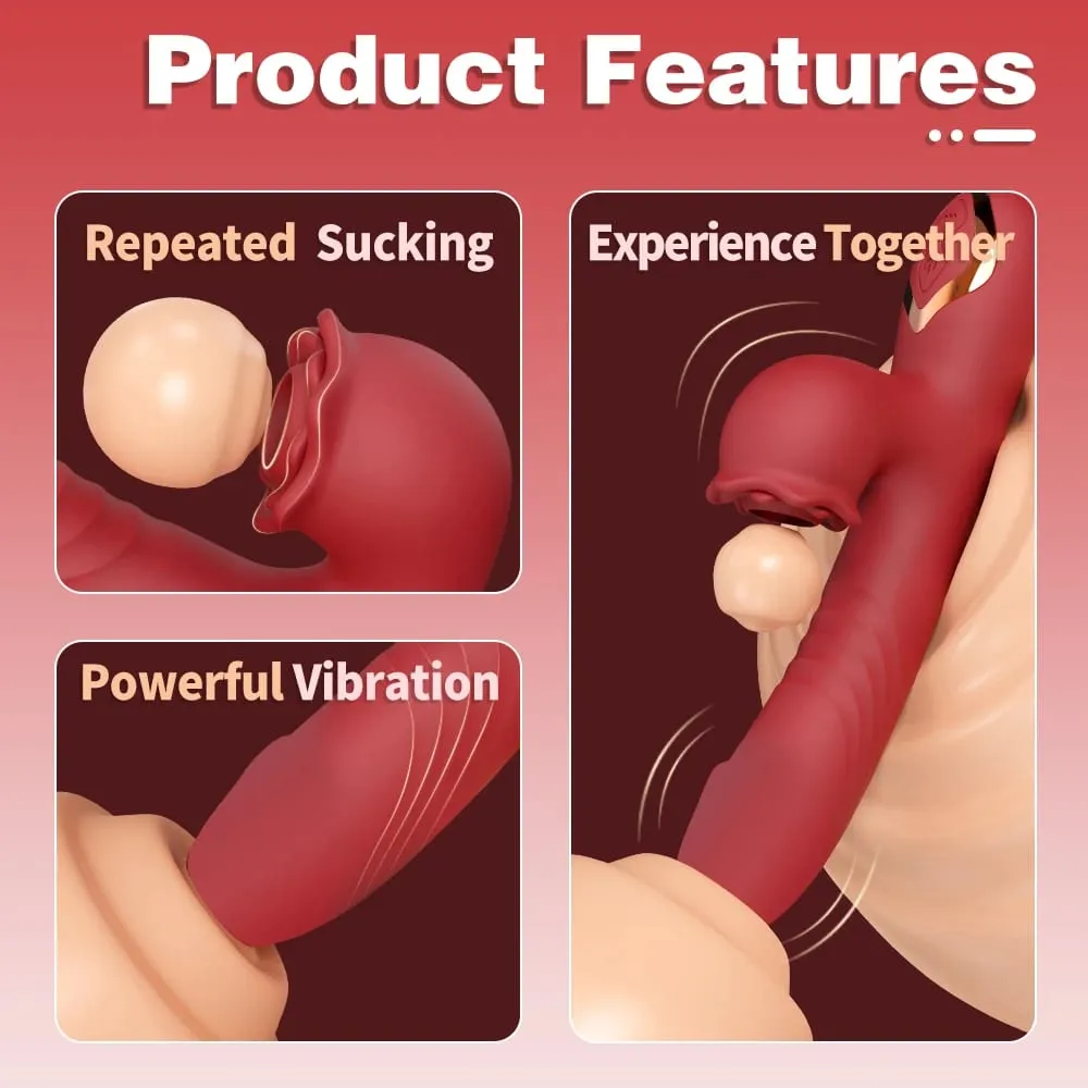 Powerful Vibrating Sucking Vibrator Female Sucker Clitoris Stimulator G Spot Dildo Massager Adult Goods Sex Toys Shop for Women — image 5