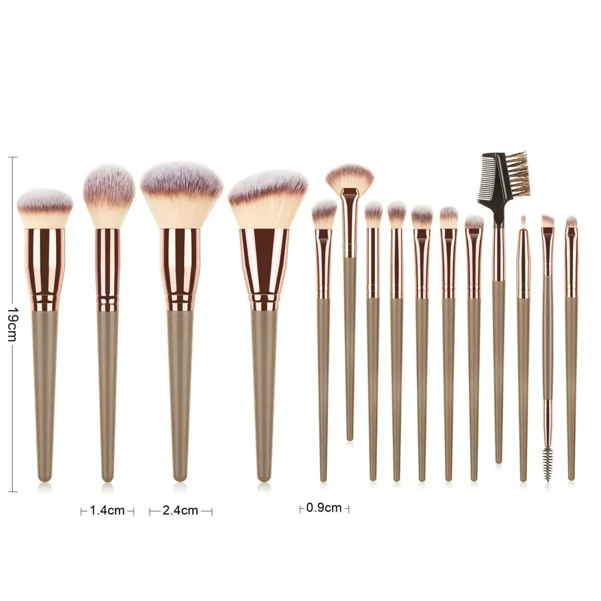 Makeup Brushes Set Face Eyes Make Up Brush Eyelash Eyeshadow Eyebrow Eyeliner Foundation Powder Blush Highlight Lips Brush — image 5