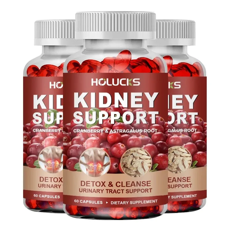 Kidney Cleanse Detox & Repair Supplement with Astragalus Root Cranberry Support Urinary Tract & Immune Health Daily Energy