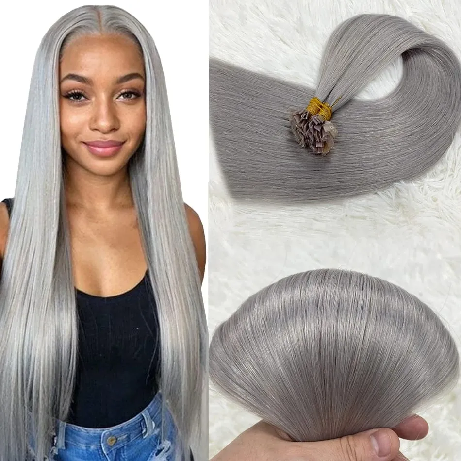 Remy Hair 30 Inch Real Remy Flat Tip Human Hair Extension Silky Straight Dark Brown Pre Bonded Keratin Fusion Hair 50 Strands — image 10