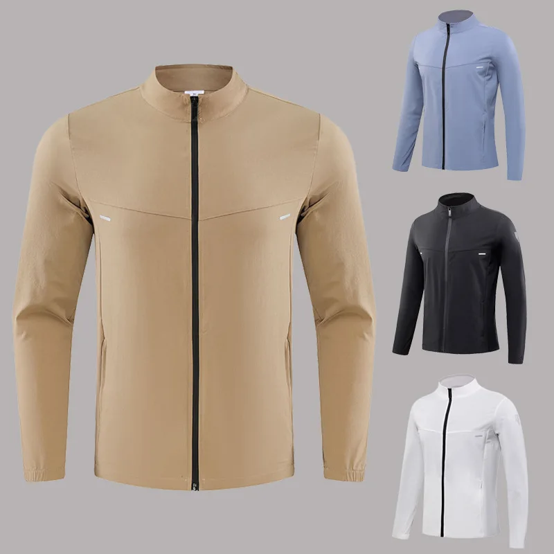 Spring and Autumn quick-drying breathable outdoor running New men's and women's sports jacke fitness and elastic casual top — image 1