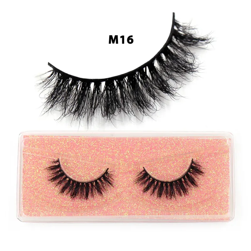 Short Natural 3D Mink Lashes Fluffy Wispy Fake Eyelashes Crisscross False Lashes Eyelash Extension Makeup — image 19