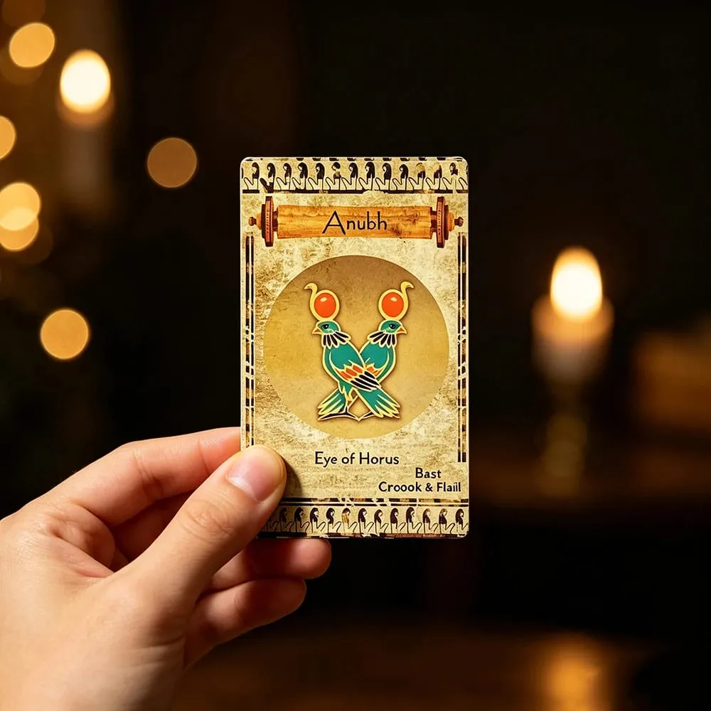 12*7cm Egyptian Oracle Deck A 20 Cards English Inspirational Deck With Messages From The Divine Spiril Card Game For Family