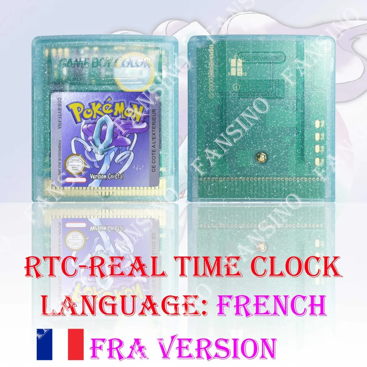 GB/GBC Real Time Clock Pokemon Crystal/Gold/Silver Version Video Game Cartridge with Battery USA/NOE/FRA/ESP/ITA Version — image 15