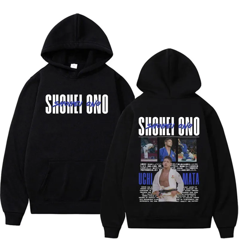 Limited Shohei Ono Vintage Graphics Hoodies Men's Women Harajuku Gothic Classic Sweatshirts High Quality Casual Hooded Pullovers — image 1