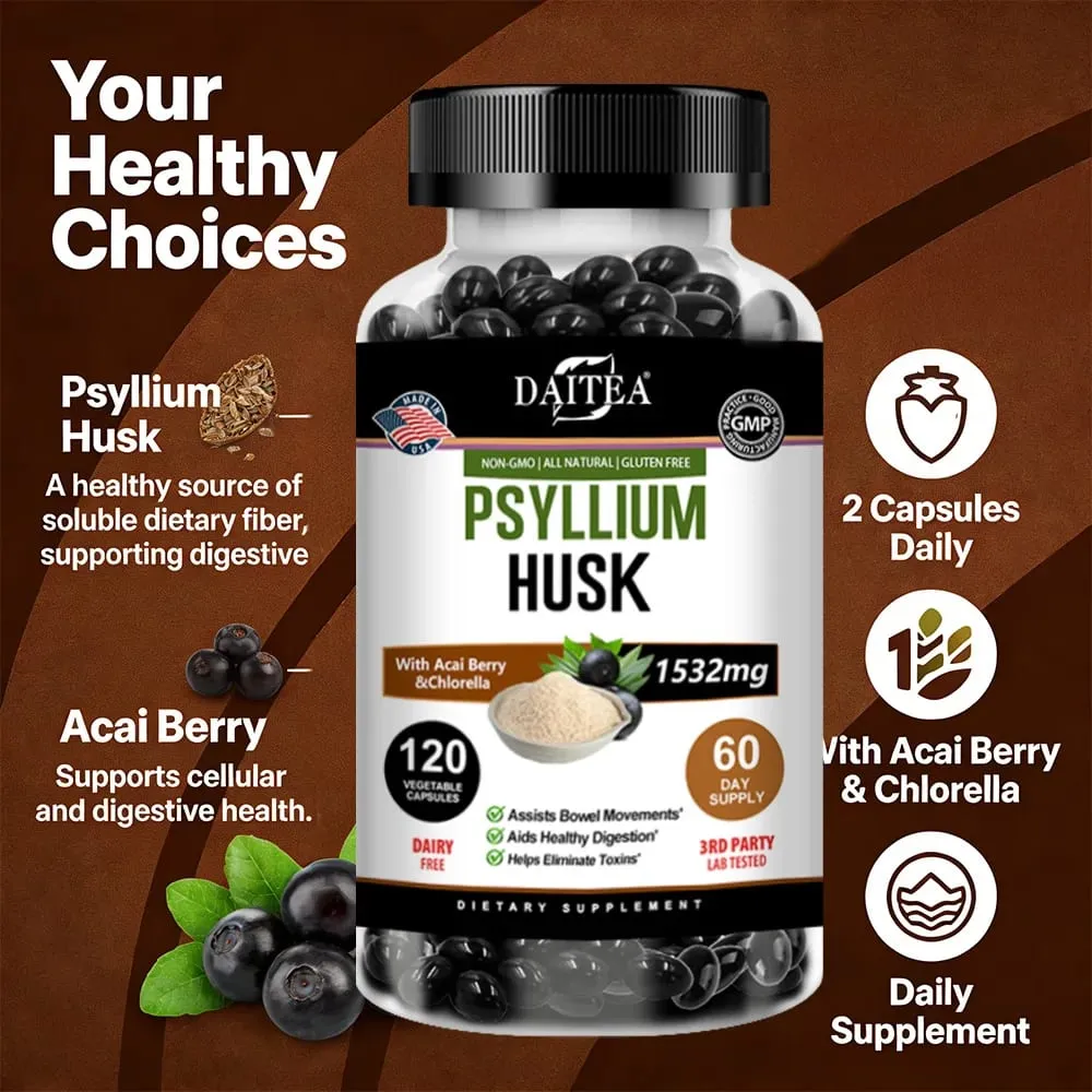Psyllium Husk - Contains Natural Psyllium Husks To Benefit Intestinal and Digestive Health and Enhance Immunity — image 7