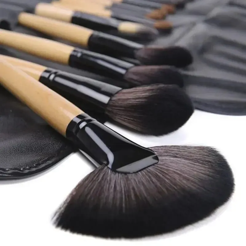 Gift Bag Of 24 pcs Makeup Brush Sets Professional Cosmetics Brushes Eyebrow Powder Foundation Shadows Pinceaux Make Up Tools — image 2