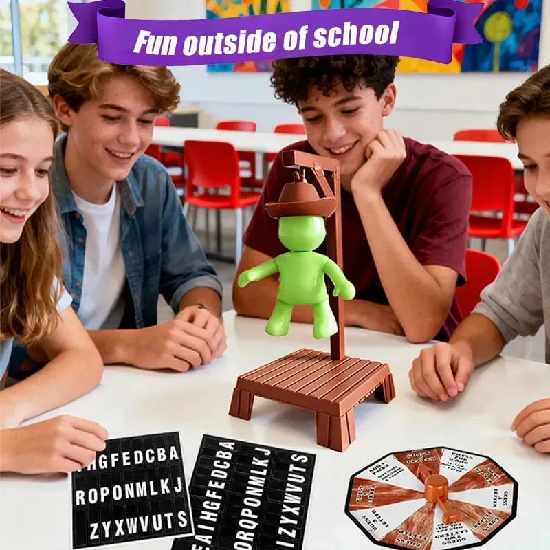 New Cowboy Magnetic Mysterious Executioner Guessing Game Gallows Collapse Tabletop Word Game Family Party Game Christmas Toy — image 1