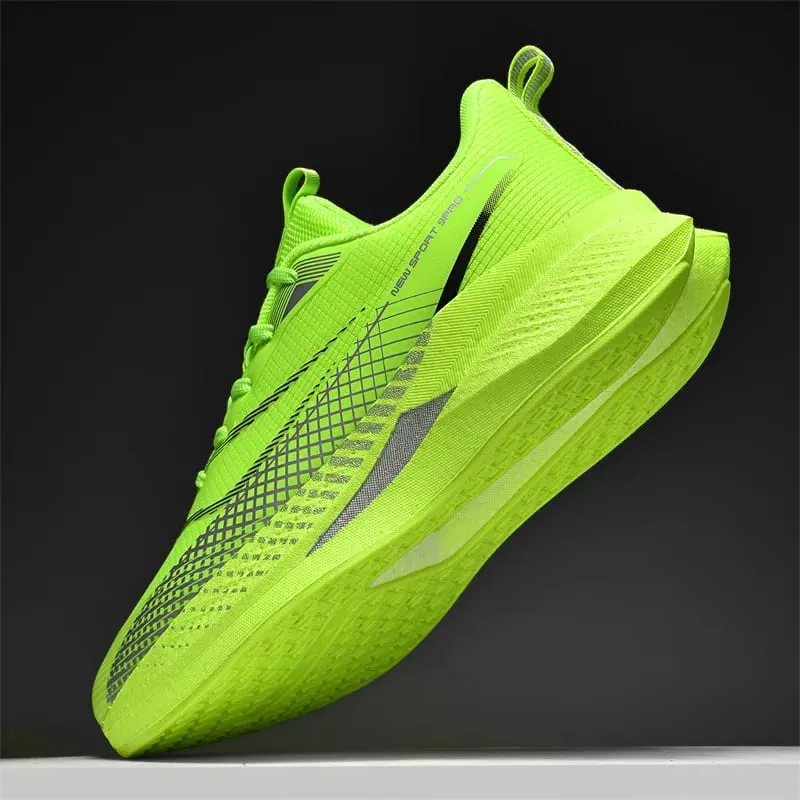 Men Marathon White Running Shoes Speciality Sports Breathable Sneakers Cushion Racing Jogging Outdoor Tennis Athletic Trainers — image 2