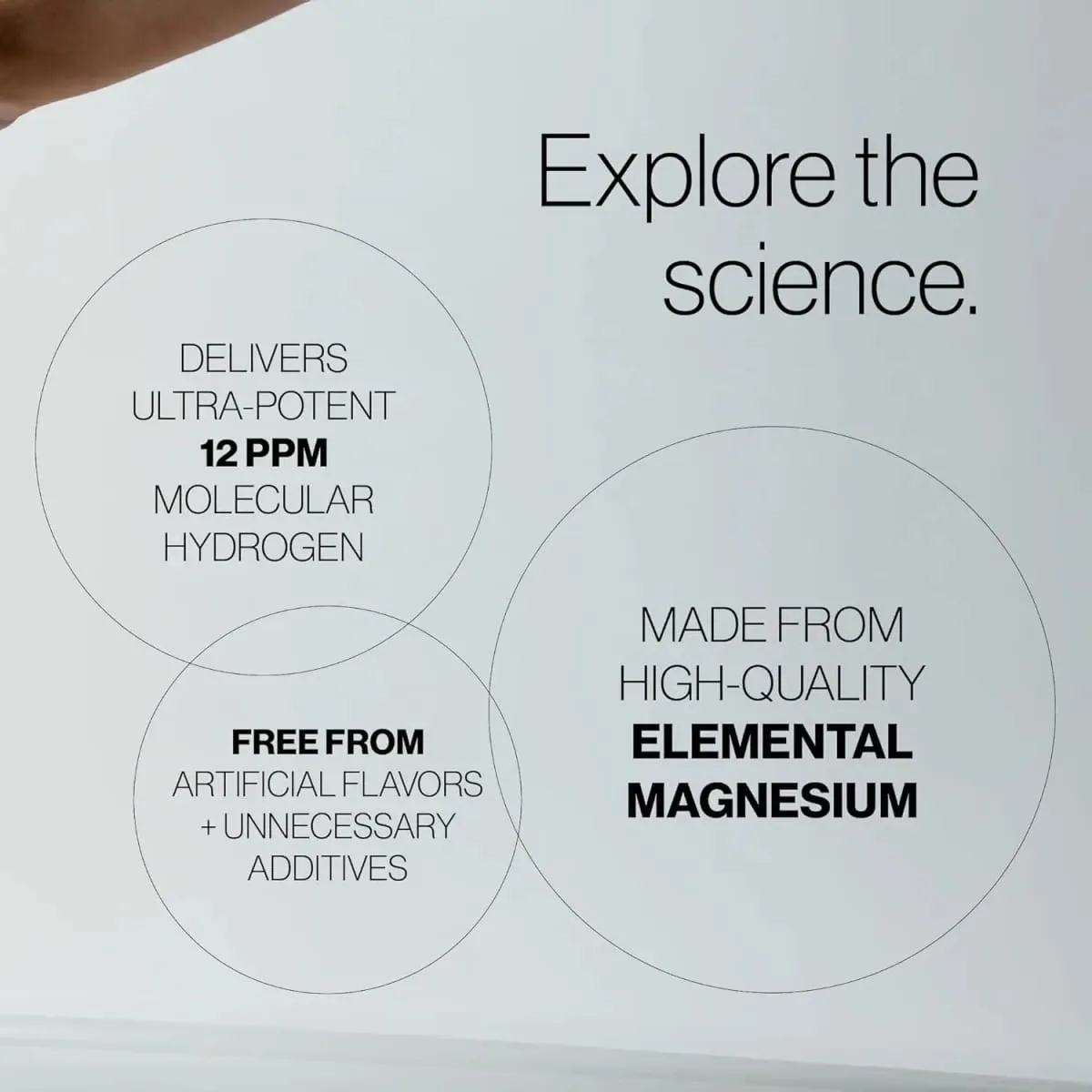 Molecular H2 Hydrogen Water Tablets with Magnesium 12PPM Hydrogen Tablets Support Cellular Health Recovery Cognitive Function — image 3