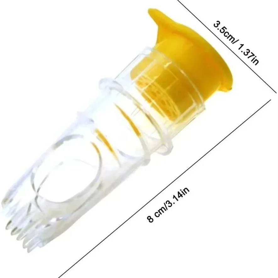New Screw Top Lemon Juicer Mini Manual Lemon Squeezer Portable Lemon Juicer With Lid Squeeze Lime for Cocktails Plastic Manual — image 5