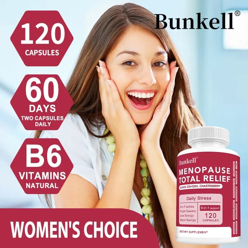 9-in-1 Herbal Menopause Supplement for Women - Hormone Balance Capsules for Night Sweats Hot Flashes & Mood Swings Vegan — image 6