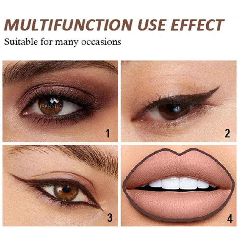 8 Colors Waterproof Black Eyeliner Gel Pencil Smudge-Proof Long-Lasting Beginner-Friendly Eye Makeup High Pigment Eye Liner Pen — image 6