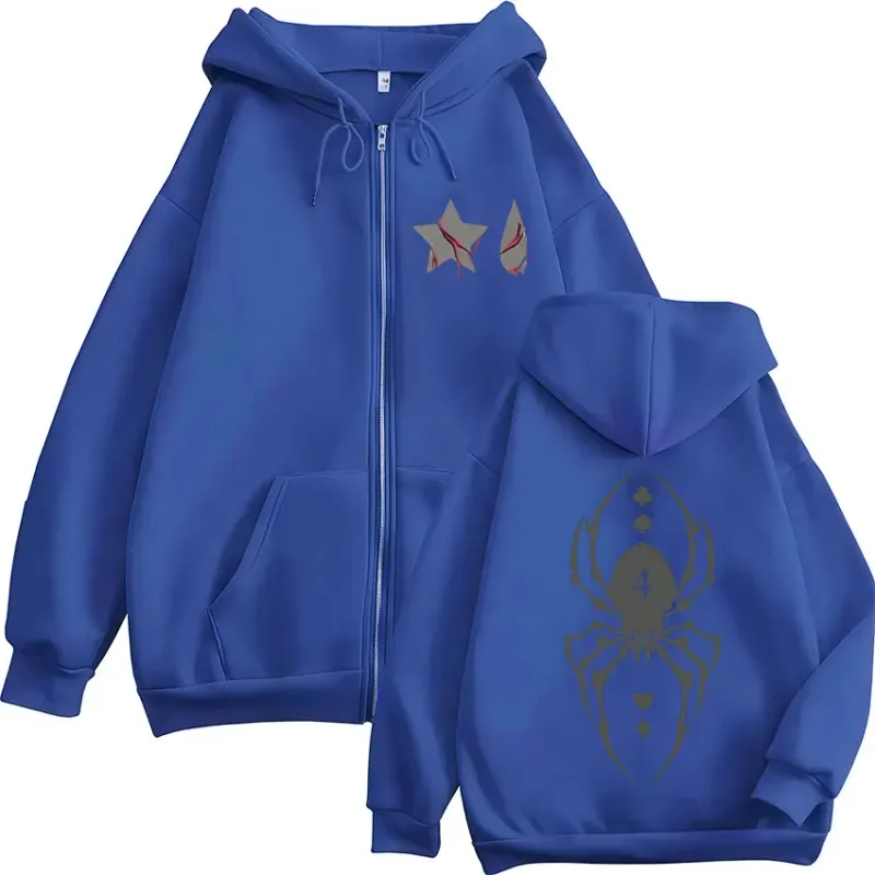 Japanese Anime Hunter X Hunter Spider Phantom Troupe Zipper Hoodies Men Women Casual Long Sleeves Zip Up Sweatshirts Jacket Coat