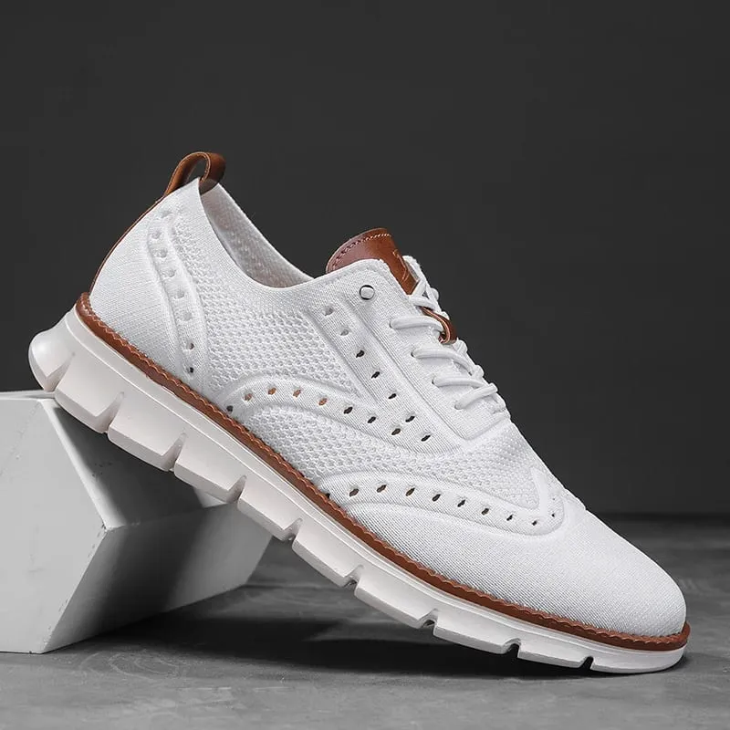 Men's Casual Shoes Mesh Breathable Business Office Shoes Designer Comfortable Soft Soled Fashion Shoes Sports Slip On Sneakers