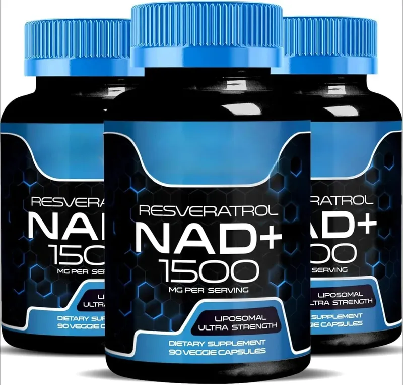 NAD + แคปซูลพร้อม Resveratrol สมุนไพรต้านอนุมูลอิสระอาหารเสริมสนับสนุน Cellular Health Energy & Anti Aging สำหรับผู้หญิงผู้ชาย 90 ชิ้น