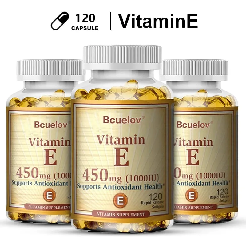 Vitamin E 1000IU Capsules - Supports Skin Cardiovascular Health Boosts Immunity Anti-aging Skin Health — image 11