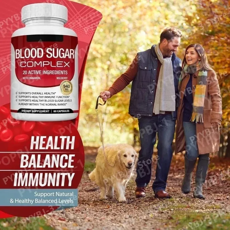Blood Sugar Capsules Daily Wellness Supplements with Cinnamon & Alpha Lipoic Acid Ingredient Metabolic Balance Support 60 Count — image 2