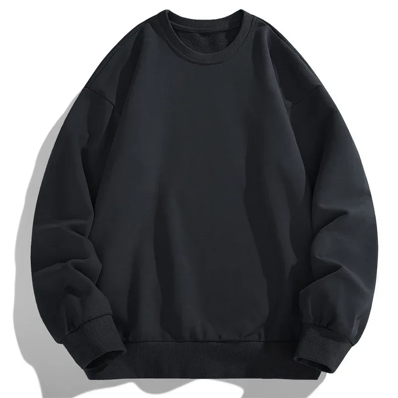 Men's Sweatshirt 2026 Spring Autumn thin Long Sleeve hoodies Solid Pullover Casual Sports Fitness Men Clothing streetwear top