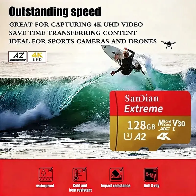 2026 Hot Sale Micro TF Card V30 Class10 High Capacity Flash Memory Card Multiple Sizes for Office Computer/Monitoring/Phones — image 2