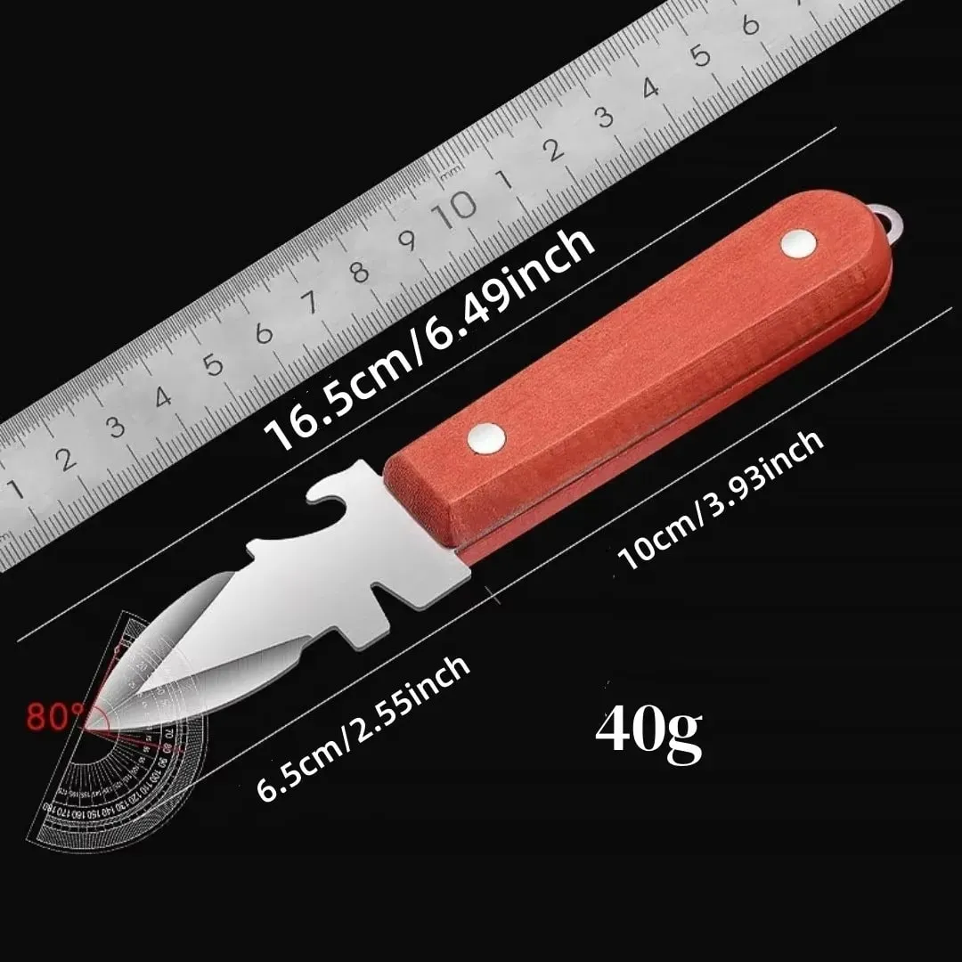 Black Color Wood Stainless Steel Oyster Knife Kitchen Tools Accessories Light Luxury Thickened Shell Opener Gadgets — image 12