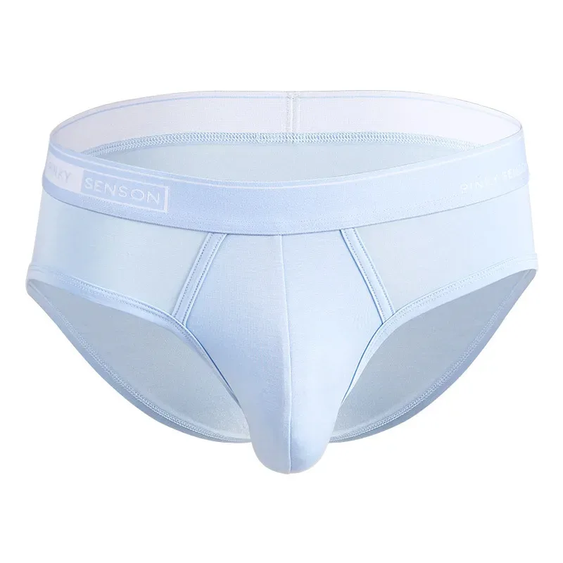 Large Size New Sexy And Breathable Modal Men's Triangle Pants Solid Color Mid Waist Underpants For Youth Briefs For Men — image 6