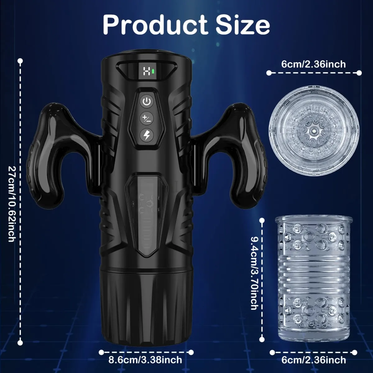 Automatic Masturbator for Men Telescopic Rotation Masturbation Cup with Handle Phone Stand Adult Goods Sex Toy for Men 18+ — image 5