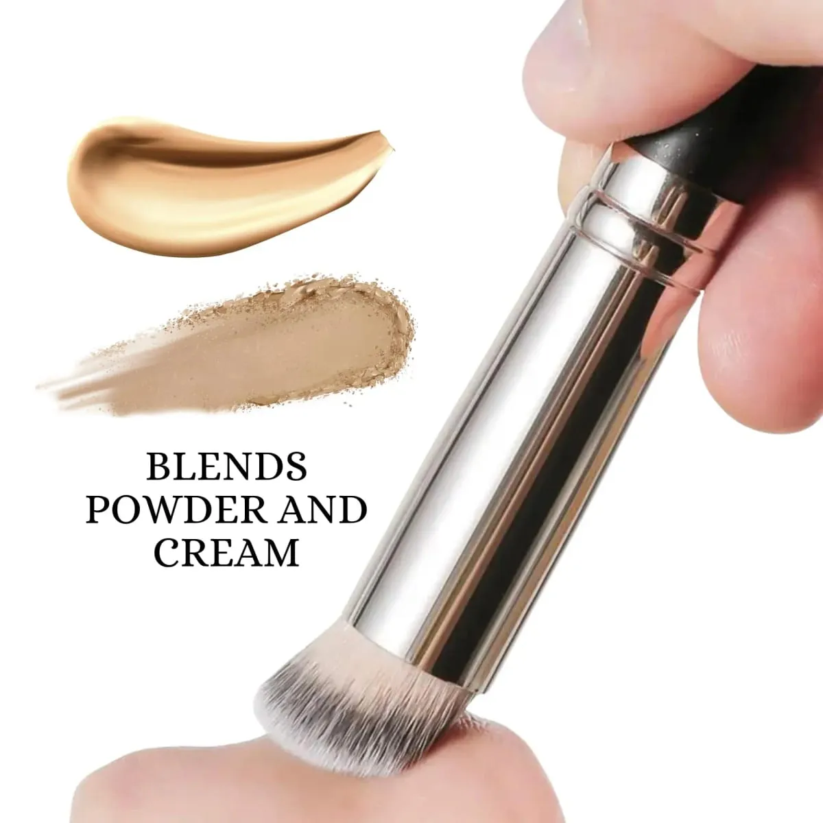 2 PCS Makeup Brushes Rectangular Foundation Brush & Concealer Brush for Contouring Blending Powder/ Foundation Application — image 6