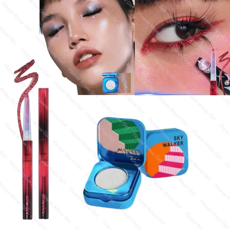 Kaleidos Chameleon Face Eye Makeup Set Gel Eyeliner Pencil Chameleon Eyeshadow Highlighter Chrome Glitter Diamond Powder — image 14