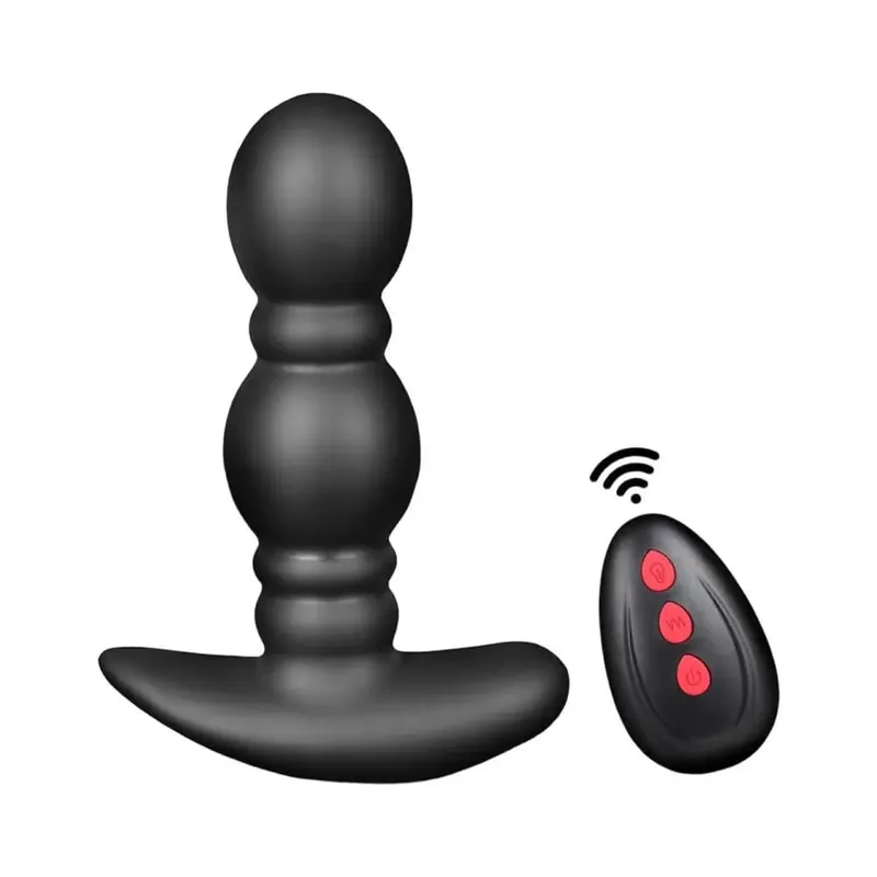 Wireless Remote Control Male Prostate Massager Inflatable Anal Plug 10 Vibration Modes Butt Plug Anal Expansion Vibrator Sex Toy