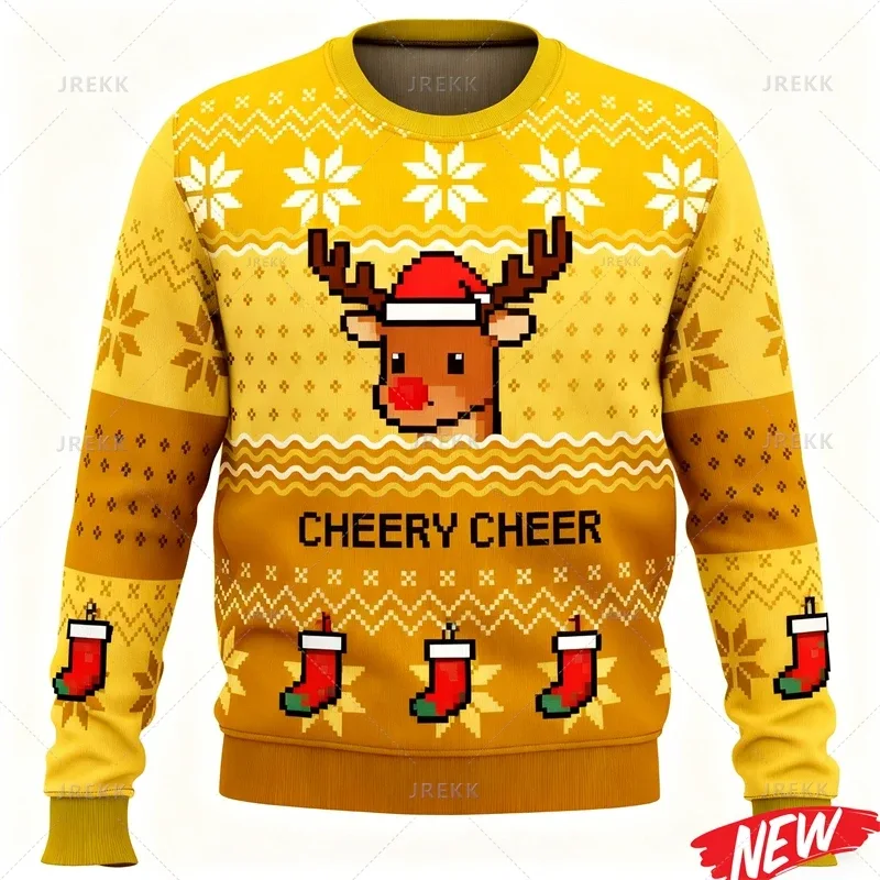 Cute Animal Ugly Christmas Sweater Men Women Fashion 3d Printed Merry Christmas Sweatshirt Colorful New Year Pullover Hoodies