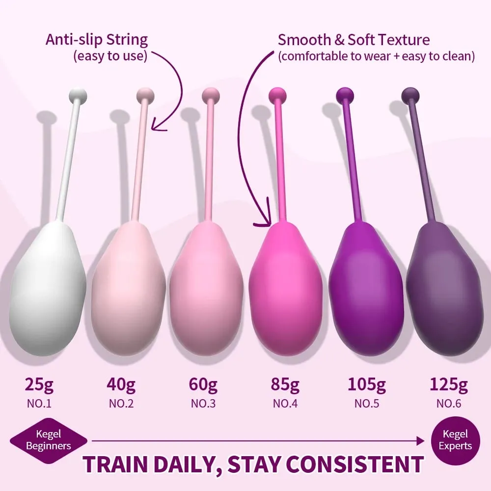 6 Set Safe Silicone Vaginal Tightening Balls Female Geisha Kegel Ball Tighten Ben Wa Vagina Muscle Trainer Sex Toy for Women — image 3