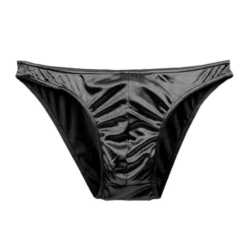 Mierside One Piese Plus Size Men Underwear Panties Men's Bulge Pouch Breathable Silk Panties Large Size Lot Soft Underpant S-3XL
