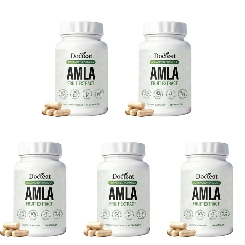 Docteat Amla Fruit Extract Capsules Immune Function Support Skin Health Support with Vitamin C B3 CoQ10 PQQ 60 Capsules — image 11