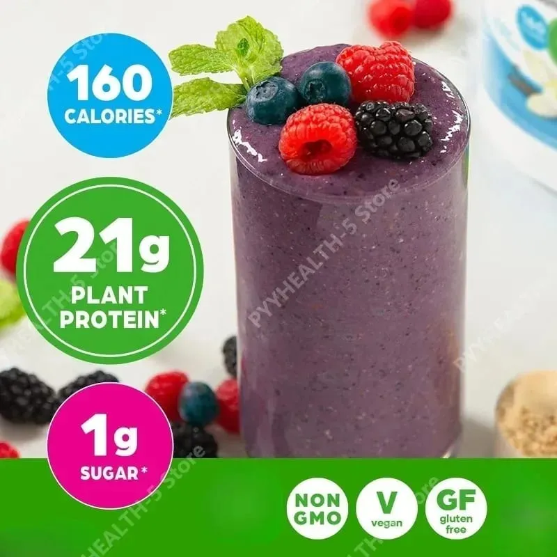 Vegan Protein Powder 21g Plant Based Protein 8g Prebiotic Fiber No Lactose Support Daily Nutritional Health 2.02 Lb