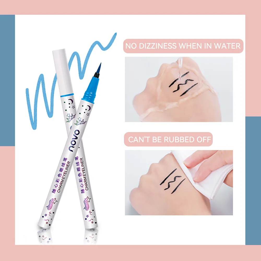 Colorful Eyeliner Multi Color Eyeliner Slim Pen Smoothly Outlines Creative Eye Makeup Eye Makeup — image 3