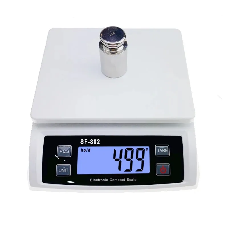 30kg/1g Digital Kitchen Food Scale 1g Precision LCD Display Electronic Balance Stainless Steel Platform Tare Function for Baking — image 8