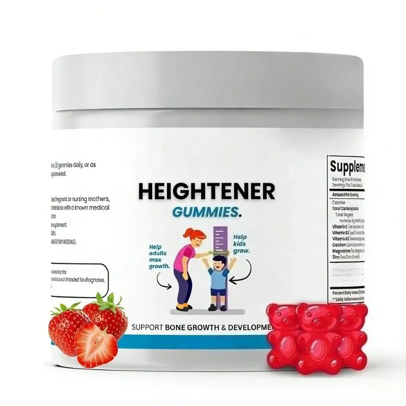 Calcium Vitamin D Gummies for Kids Adults Bone Health Support with Magnesium Zinc Vitamin C K2 Heightener Daily Supplement
