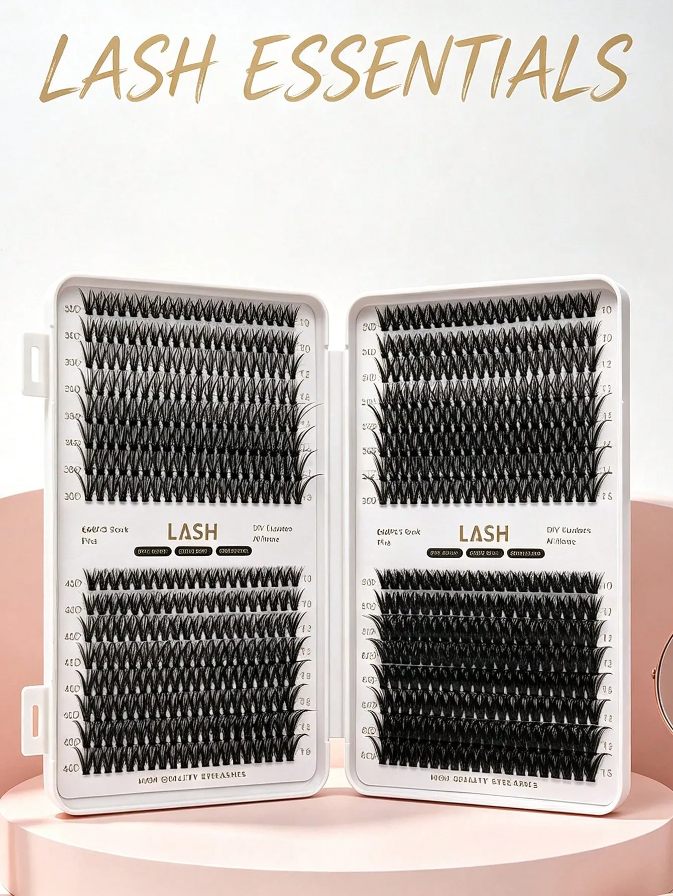 640Pcs DIY Lash Clusters Book Mixed Length 30D 80D D Curl 10-16mm Individual Lashes Home Eye Makeup Tool — image 5