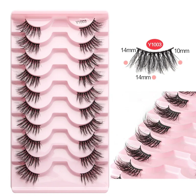 Một Nửa Mi Mắt Mèo Hàng Mi 3D Tự Nhiên Có Cánh Cấp Mắt Kéo Dài Hàng Mi Mắt Cáo Hàng Mi Giả Chồn Hàng Mi Trang Điểm — image 30