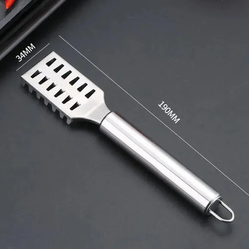 1PC Stainless Steel Fish Scale Knife Scale Scraper Sawtooth Scraping Boning Filleting Cut Scrape Dig Maw Knife — image 9
