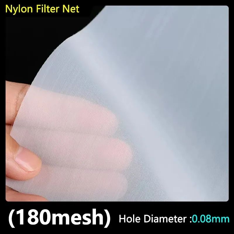 Food Grade Nylon Filter Mesh 80-500 Mesh Reusable Filter Fabric for Wine Drinking Water Kitchen Oil Paint & Ink Purification — image 12
