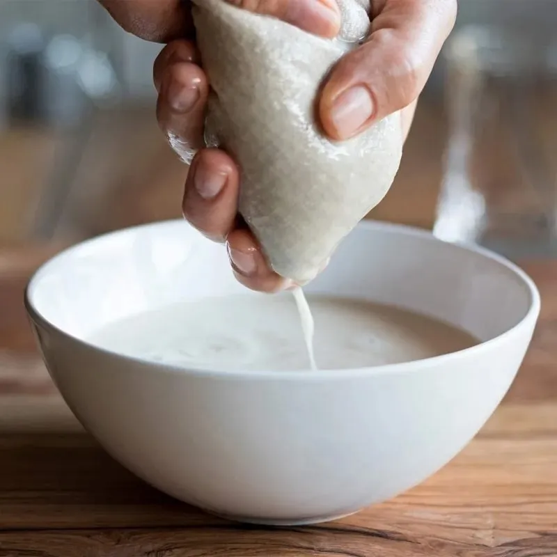 1/3Pcs Reusable Cheesecloth Bags For Straining Coffee Filter Strainers Mesh Pouch Squeezable Natural Straining Nut Milk Fi — image 5