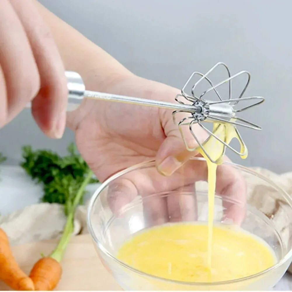 Manual Pressure Rotary Blender Coffee Milk Mixer Handheld Egg Blender Kitchen Baking Cooking Tool — image 7