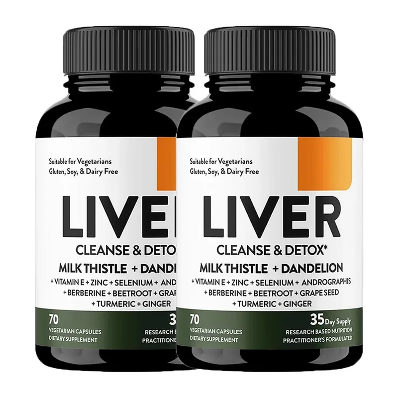 Liver Cleanse Support - Milk Thistle Supplement Herbal Liver Support for Digestion & Immune Health - Gluten-Free 70 Capsules — image 8