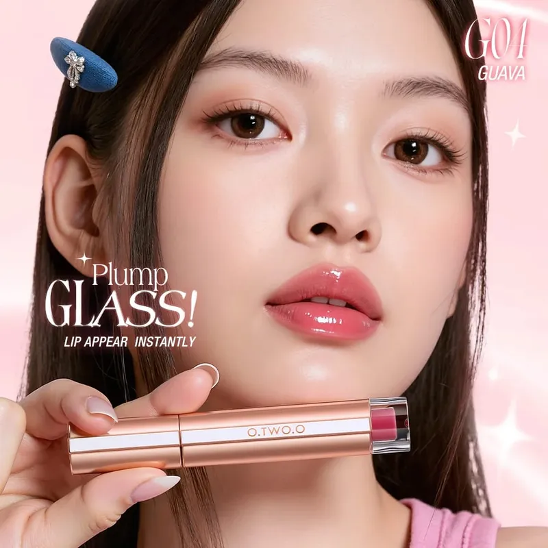 O.TWO.O Set di 8 rossetti liquidi Lucidalabbra Finitura lucida Alta brillantezza Lunga durata Idrata Set di trucco per rossetto vetroso antiaderente