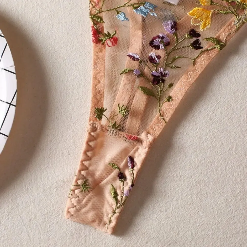 Versatile Transparent Lingerie Set Push Up Elegant Panties Bra Set Ultra-thin Bra Suit Valentine's Day — image 3